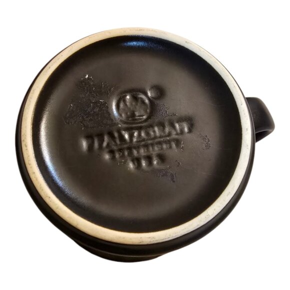 NWOT Set of 2 PFALTZGRAFF Midnight Sun Matte Black Stripe Mugs Cups NWOT - Picture 7 of 7